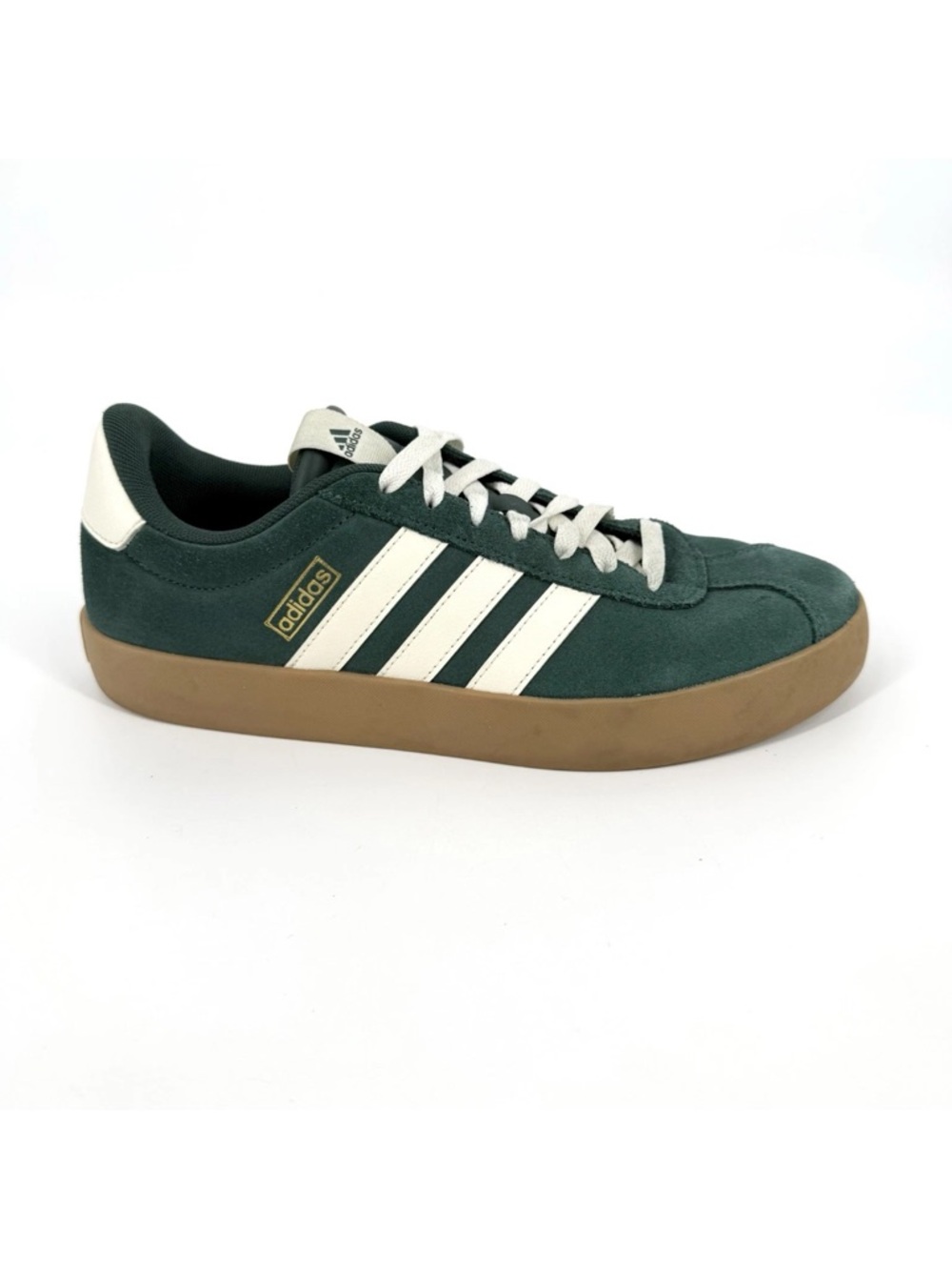 adidas VL Court 3.0 Sneakers Womens Size 9.5 Green Suede Leather Shoes